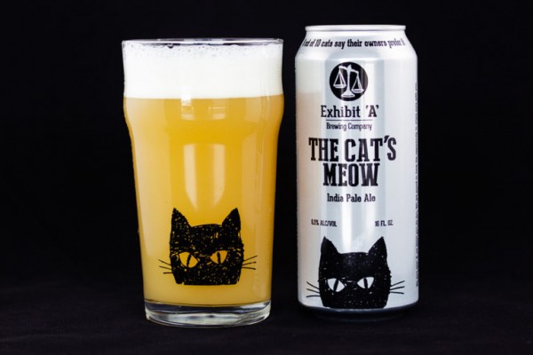 Cats Beer Can Glass