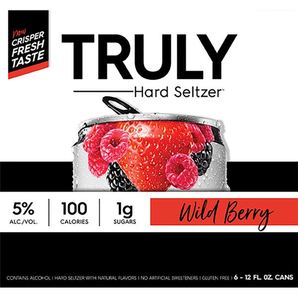 Truly Wild Berry Hard Seltzer - 6pk/12 fl oz Slim Cans